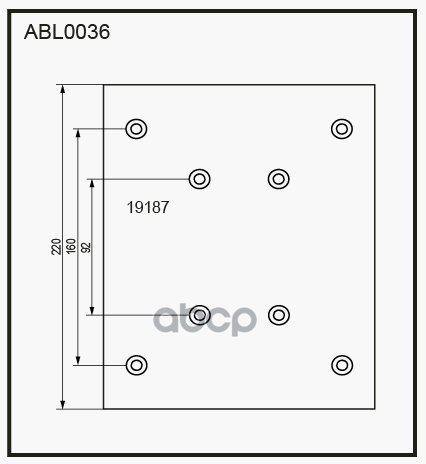 

ALLIED NIPPON Накладки тормозные,комплект STD / WVA (19187), ABL0036
