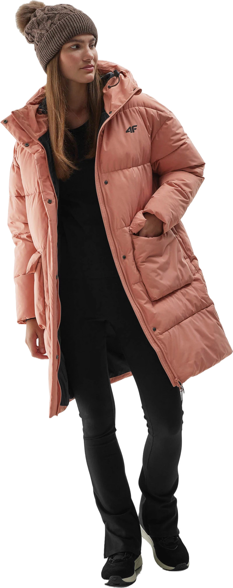 Куртка женская 4F 4FAW23TDJAF236-64S розовая L
