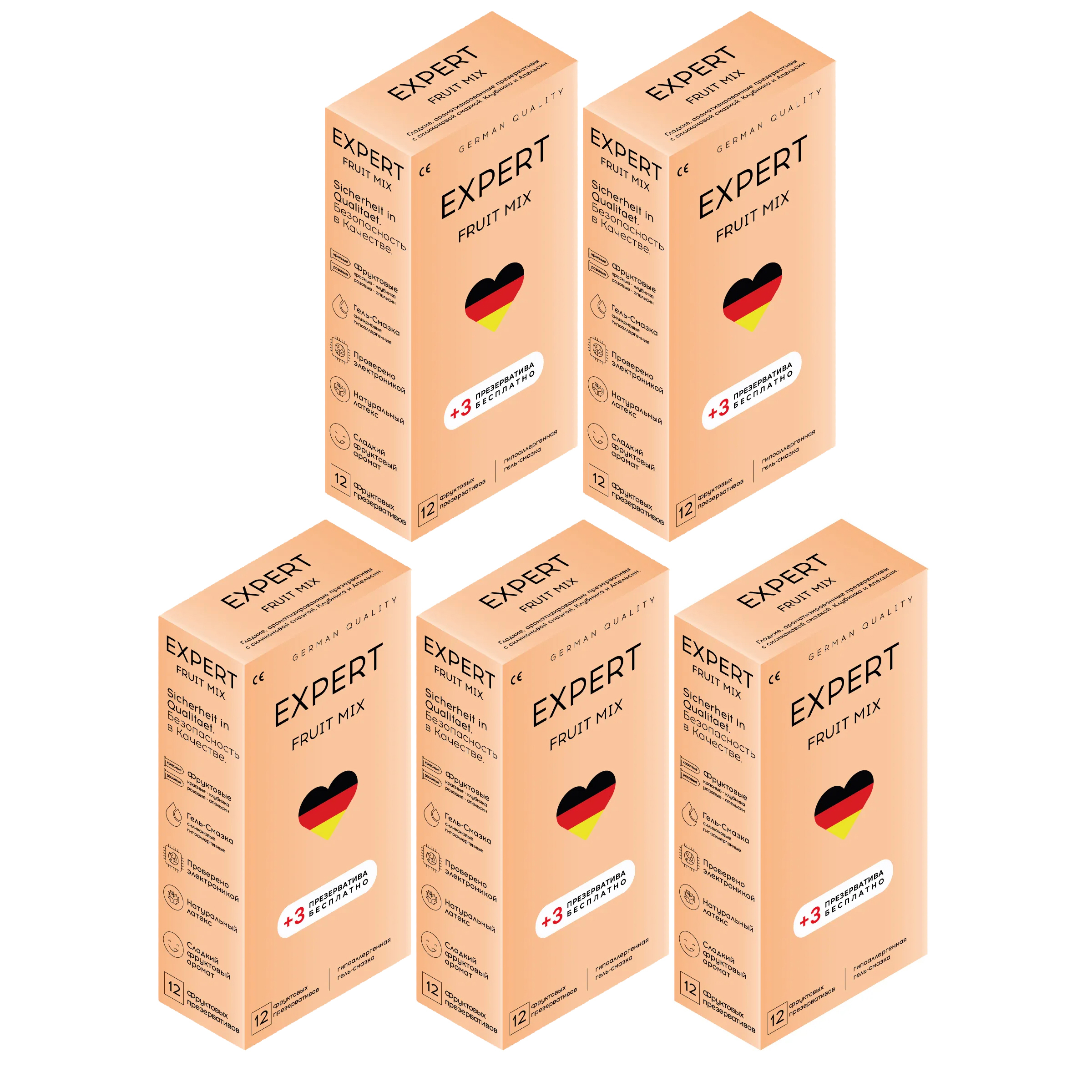 Купить Презервативы EXPERT Fruit Mix Germany фруктовые ароматизированные 75 шт.