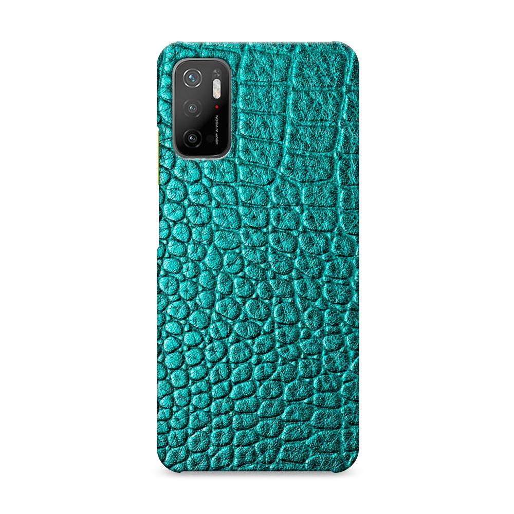 

Пластиковый чехол "Бирюзовая змея" на Xiaomi Poco M3 Pro, 311020-2