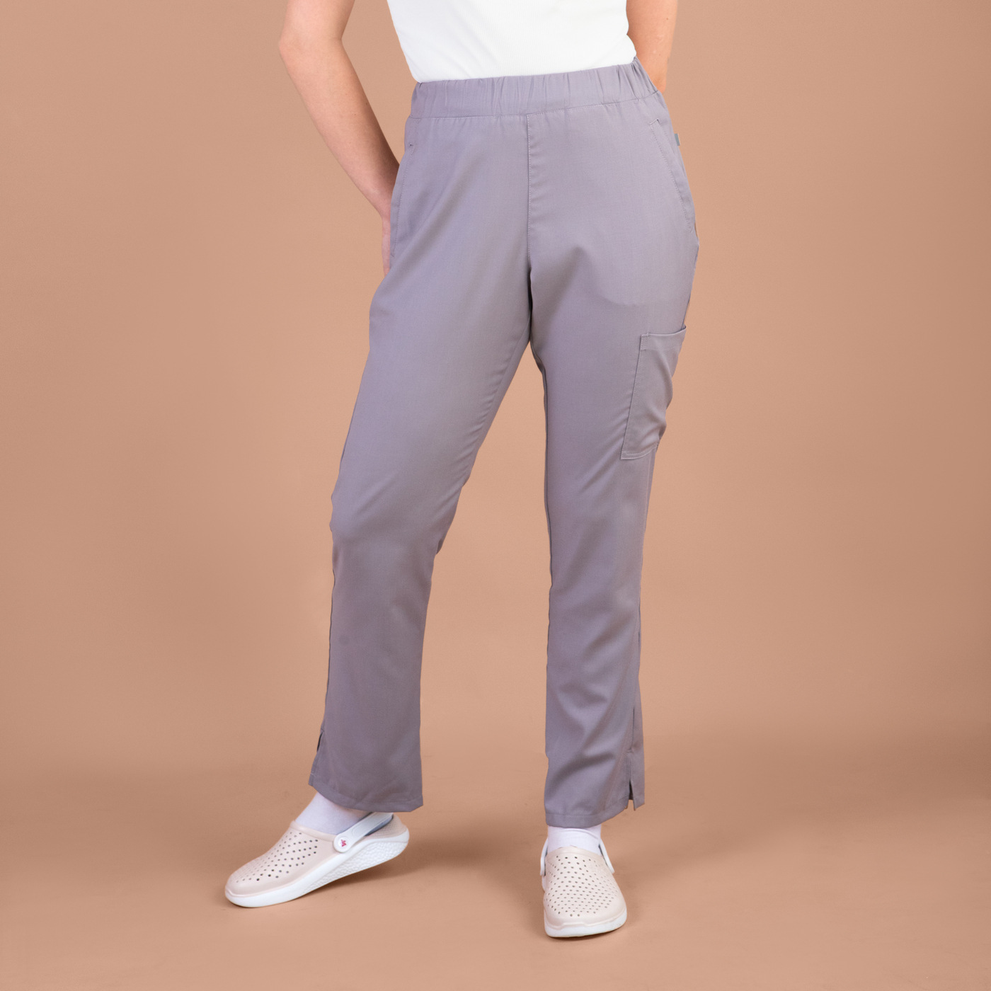 

Брюки женские NoBrand AFSBLC серые 3XL, Серый, AFSBLC