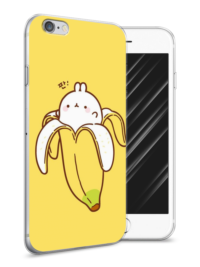 

Чехол Awog на Apple iPhone 6 / Айфон 6 "Зайчик-бананчик", Разноцветный, 10450-2
