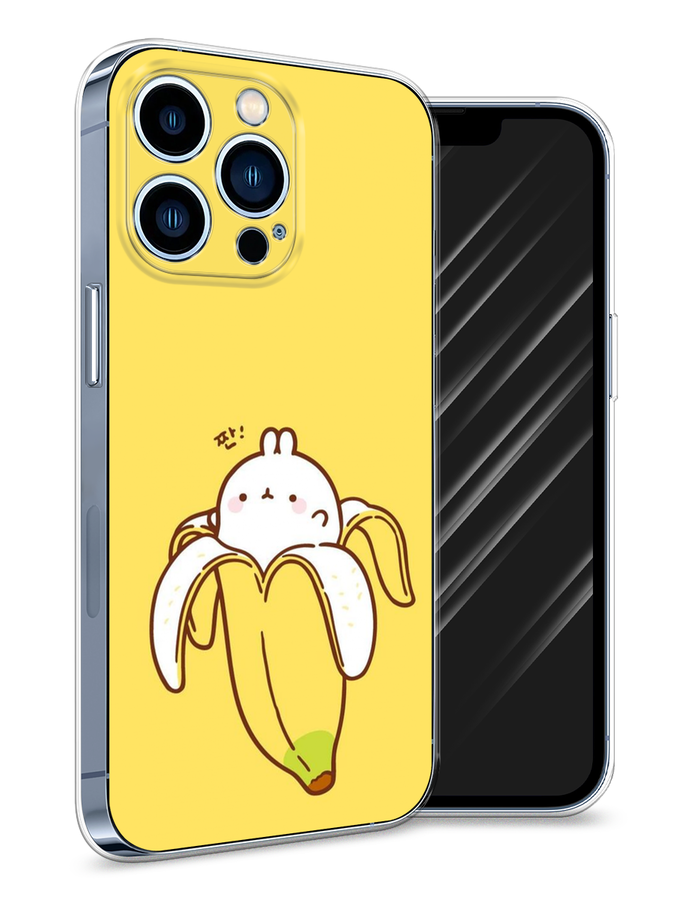 

Чехол Awog на Apple iPhone 13 Pro / Айфон 13 Pro "Зайчик-бананчик", Разноцветный, 14350-2