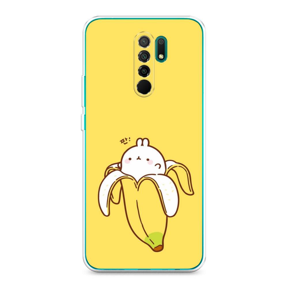 

Чехол Awog на Xiaomi Redmi 9 "Зайчик-бананчик", Разноцветный, 38350-2