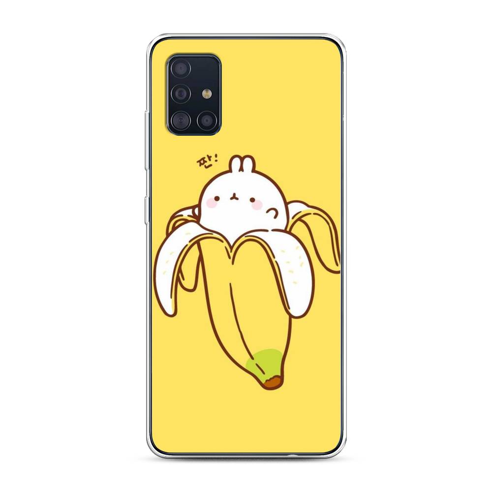 

Чехол Awog на Samsung Galaxy A51 "Зайчик-бананчик", Разноцветный, 28950-2