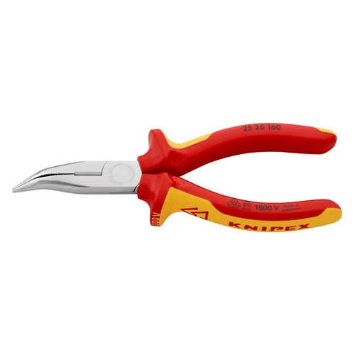 Длинногубцы Knipex KN-2526160 диэлектр.покр. тросорез knipex kn 9577600 диэлектр покр