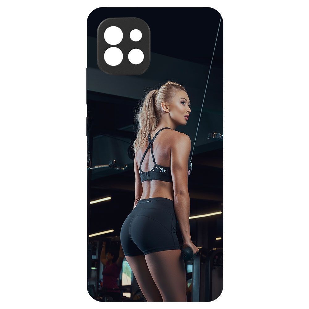 Чехол-накладка Krutoff Soft Case Шорты женские для Samsung Galaxy A03 (A035) черный