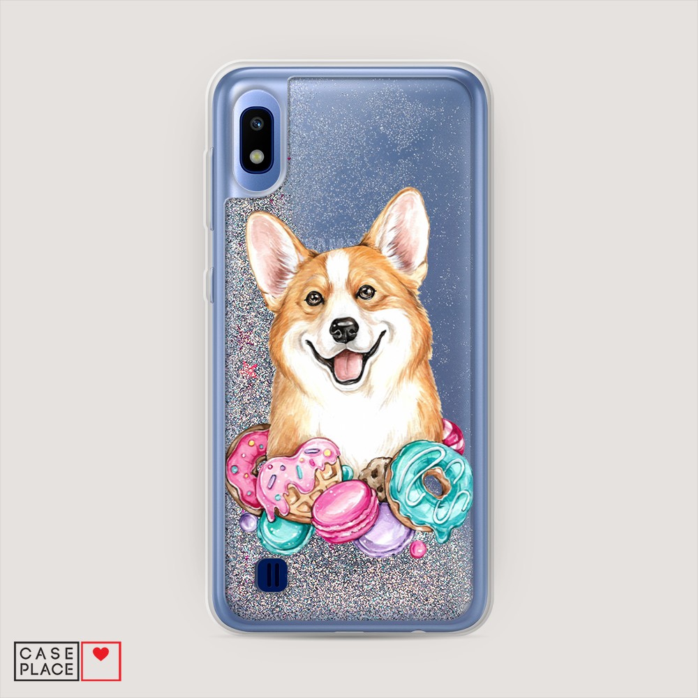 

Чехол Awog на Samsung Galaxy A10 "Корги и сладости", Разноцветный, 27991-1
