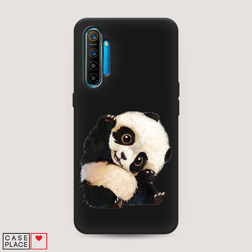 

Матовый силиконовый чехол "Большеглазая панда" на Realme XT, Большеглазая панда