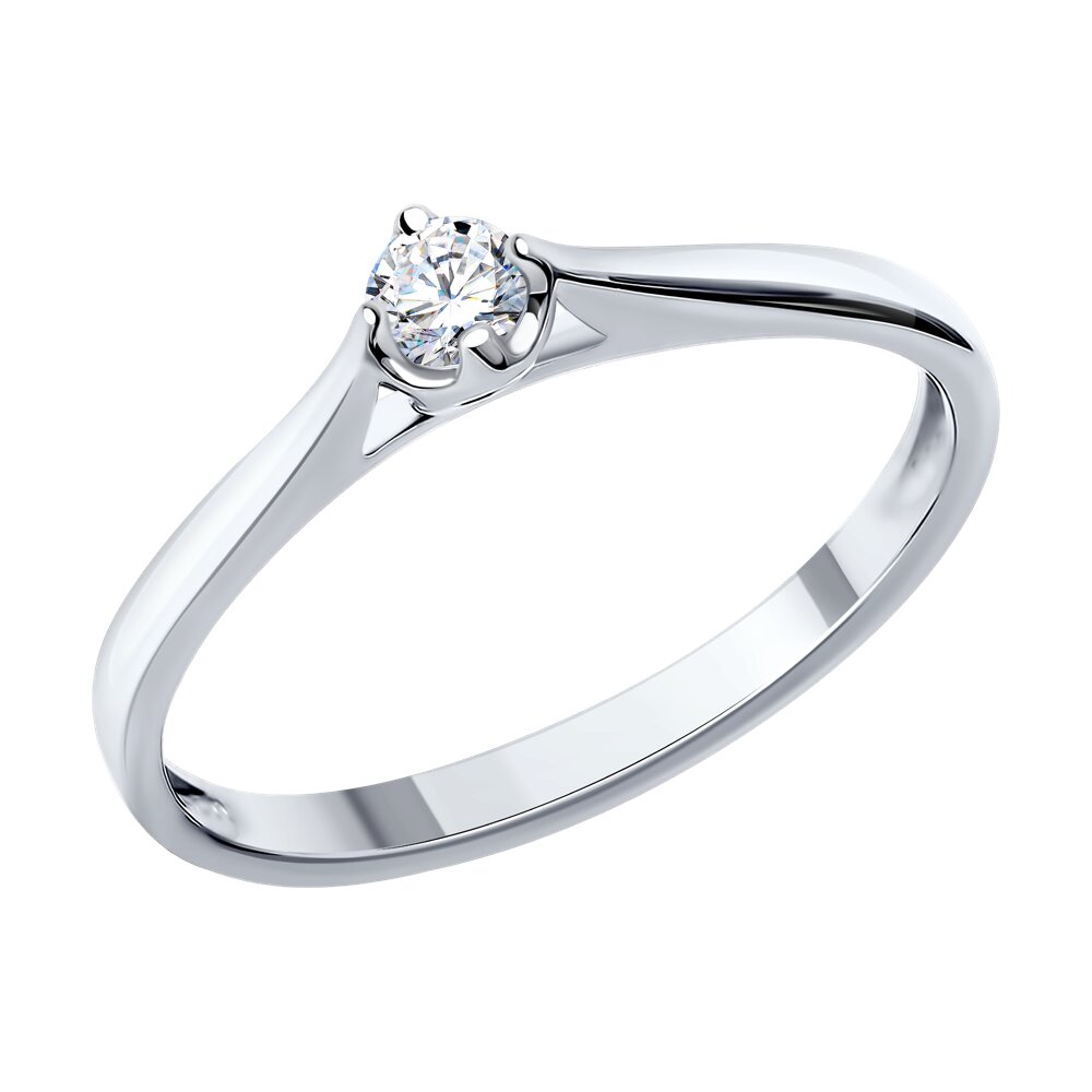

Кольцо из золота р. 18,5 SOKOLOV Diamonds 1011384, бриллиант, 1011384