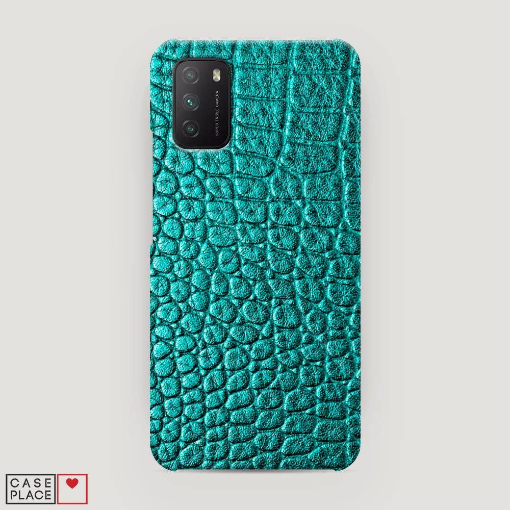 

Пластиковый чехол "Бирюзовая змея" на Xiaomi Poco M3, 39520-2