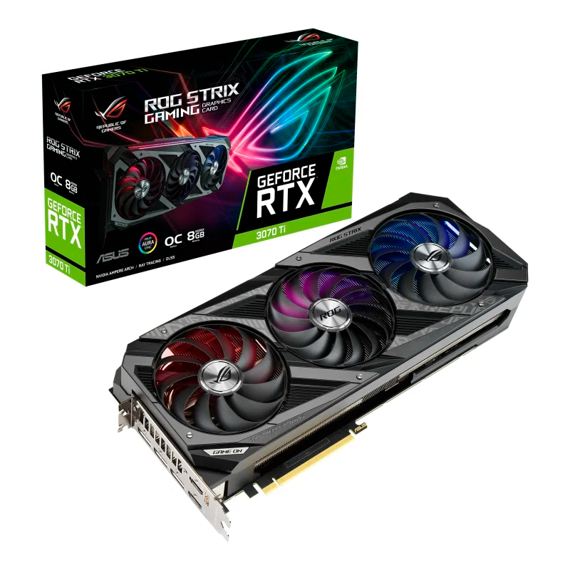 фото Видеокарта asus geforce rtx 3070 ti rog strix oc (rog-strix-rtx3070ti-o8g-gaming)