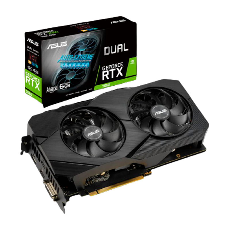 

Видеокарта ASUS NVIDIA GeForce RTX 2060 Dual Advanced EVO (DUAL-RTX2060-A6G-EVO), GeForce RTX 3070 Ti DUAL
