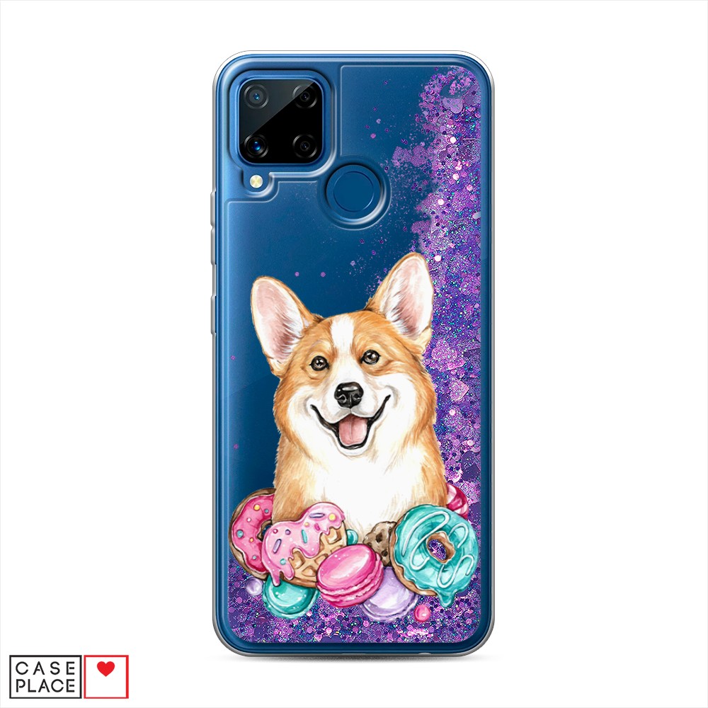 

Чехол Awog на Realme C15 "Корги и сладости", Разноцветный, 255092-1