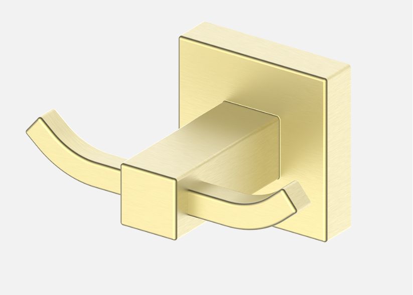 Крючок двойной Cary gold DC8905-2BG Матовое золото
