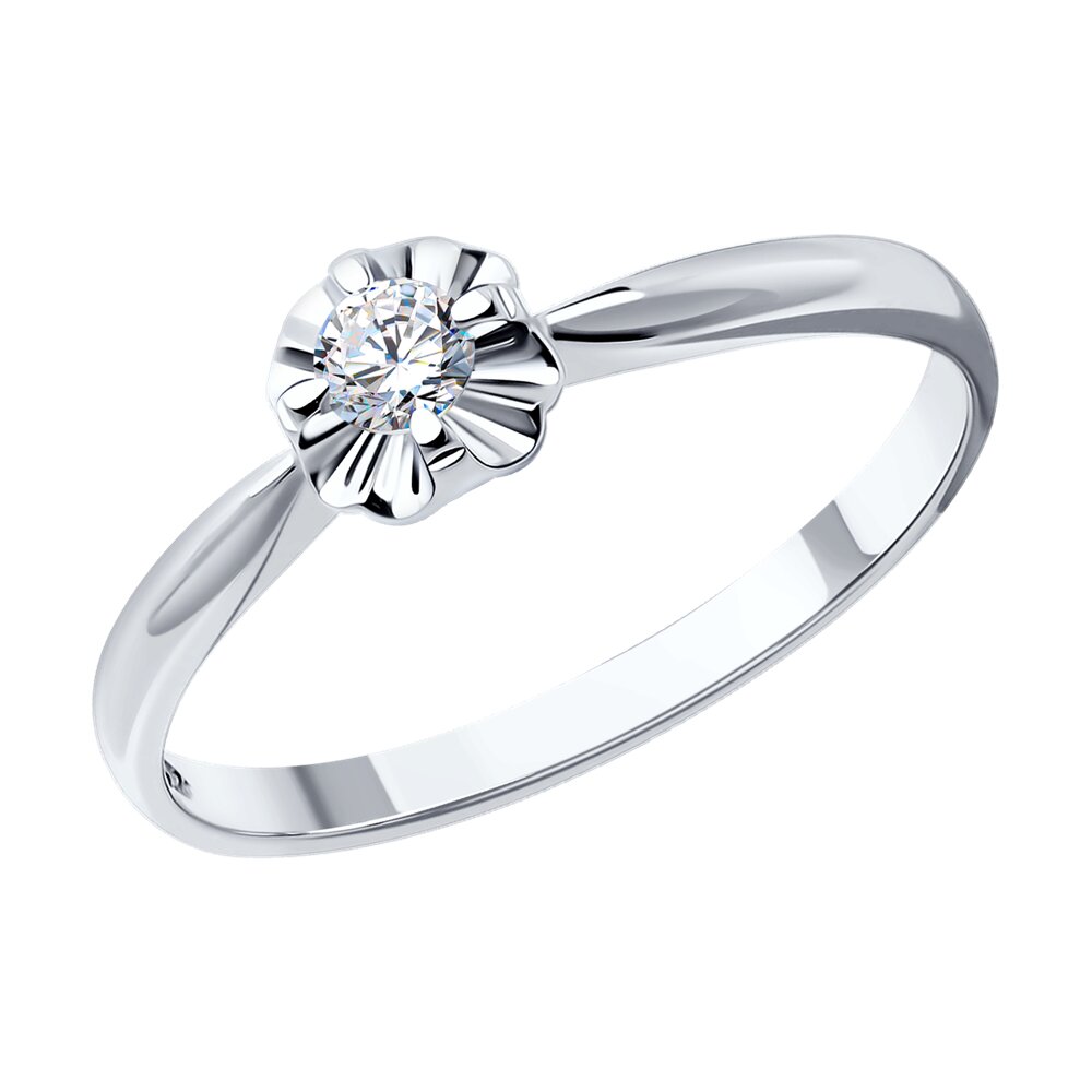 

Кольцо из золота р. 19 SOKOLOV Diamonds 1011308, бриллиант, 1011308