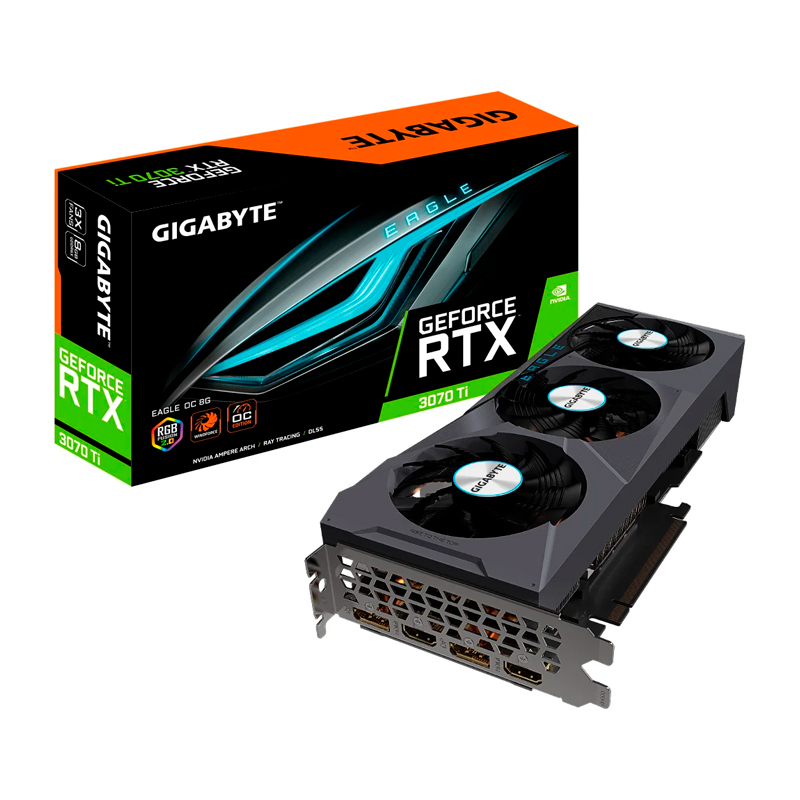 фото Видеокарта gigabyte geforce rtx 3070 ti eagle oc 8g (gv-n307teagle oc-8gd)