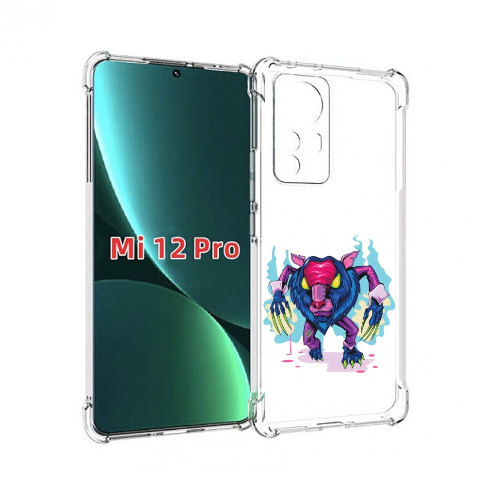 

Чехол MyPads фиолетовая-россомаха для Xiaomi 12S Pro, Прозрачный, Tocco