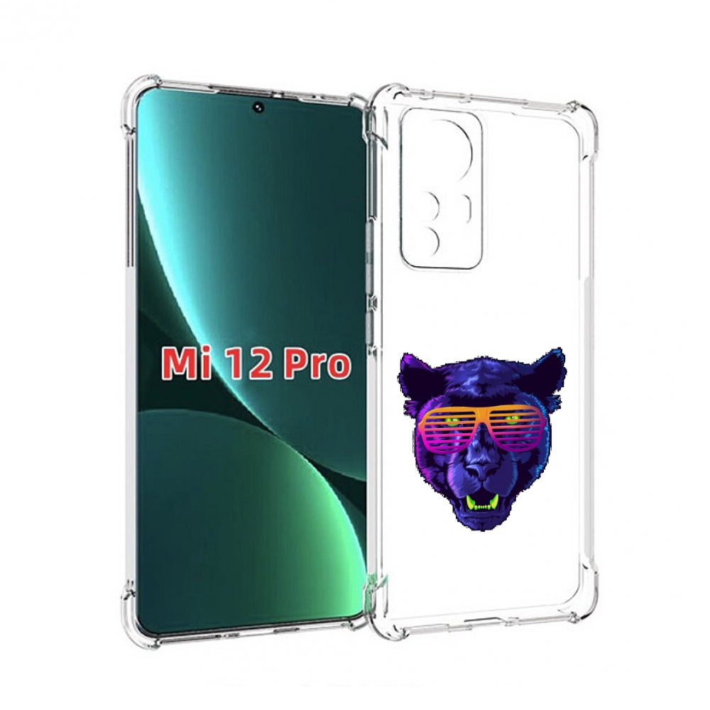 

Чехол MyPads фиолетовая пума в очках для Xiaomi 12S Pro, Прозрачный, Tocco