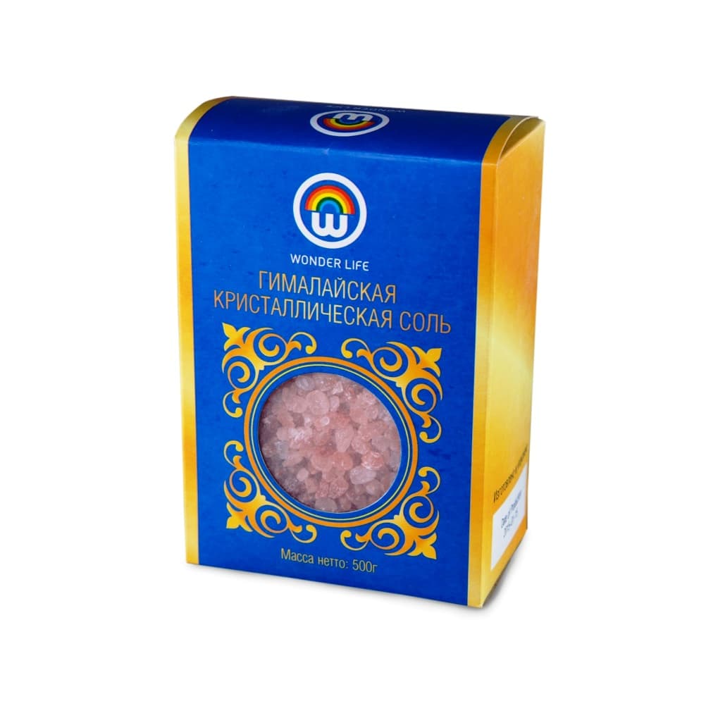 Гималайская соль розовая Wonder Life Пакистан помол 2-5 мм 500 г