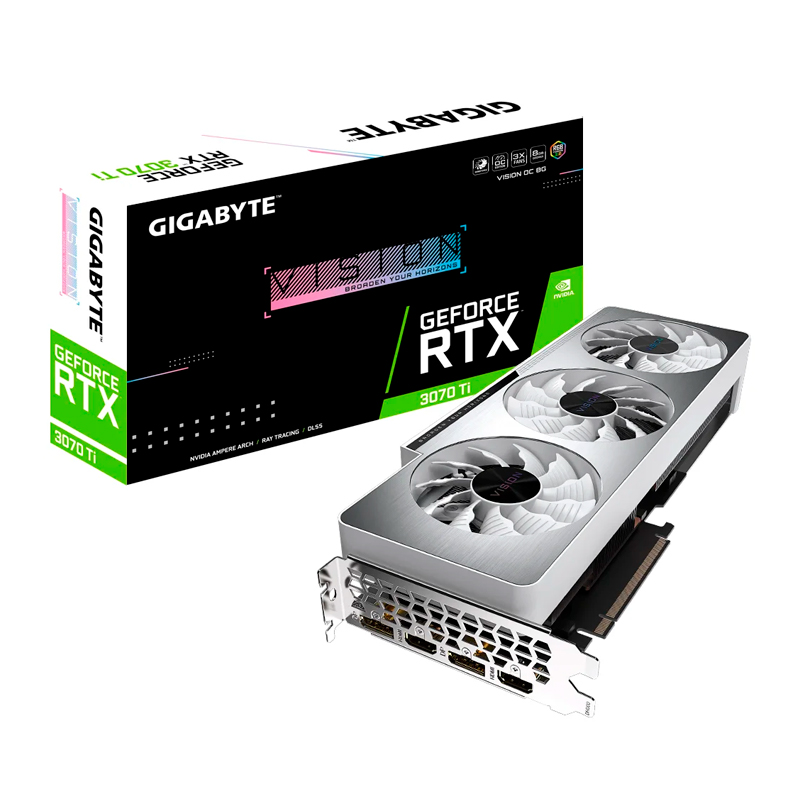 фото Видеокарта gigabyte geforce rtx 3070 ti vision oc (gv-n307tvision oc-8gd)