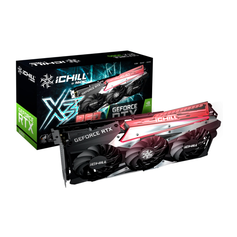 фото Видеокарта inno3d geforce rtx 3060 ichill x3 red (c30603-12d6x-​167139ah)