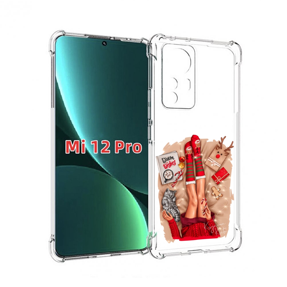 

Чехол MyPads уютный-арт женский для Xiaomi 12S Pro, Прозрачный, Tocco