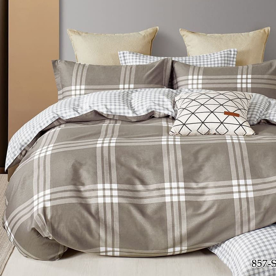 

Постельное белье двуспальное Cleo Satin euro max сатин 100% хлопок 50х70, 22/857-SLL, Satin euro max