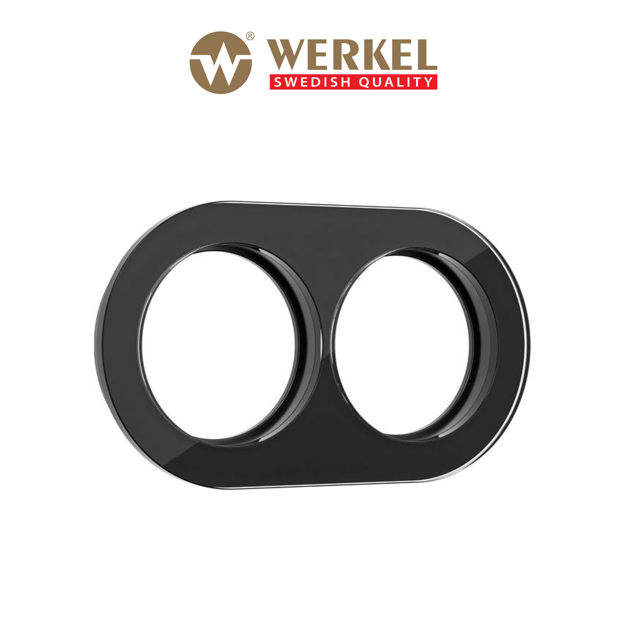 

Рамка для механизмов Ретро круглая на 2 поста Werkel W0025108 Favorit Runda черный стекло, W002