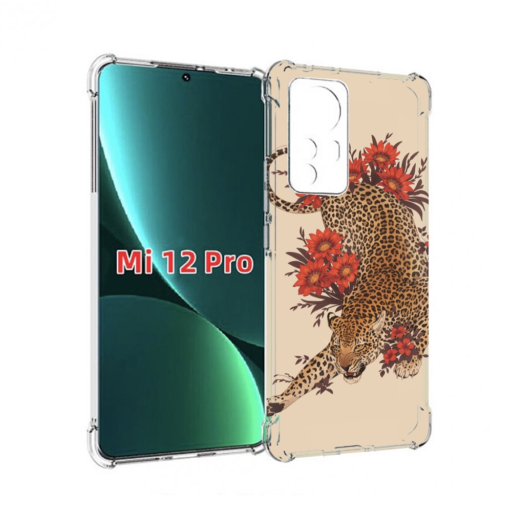 

Чехол MyPads тигр-из-цветов для Xiaomi 12S Pro, Прозрачный, Tocco