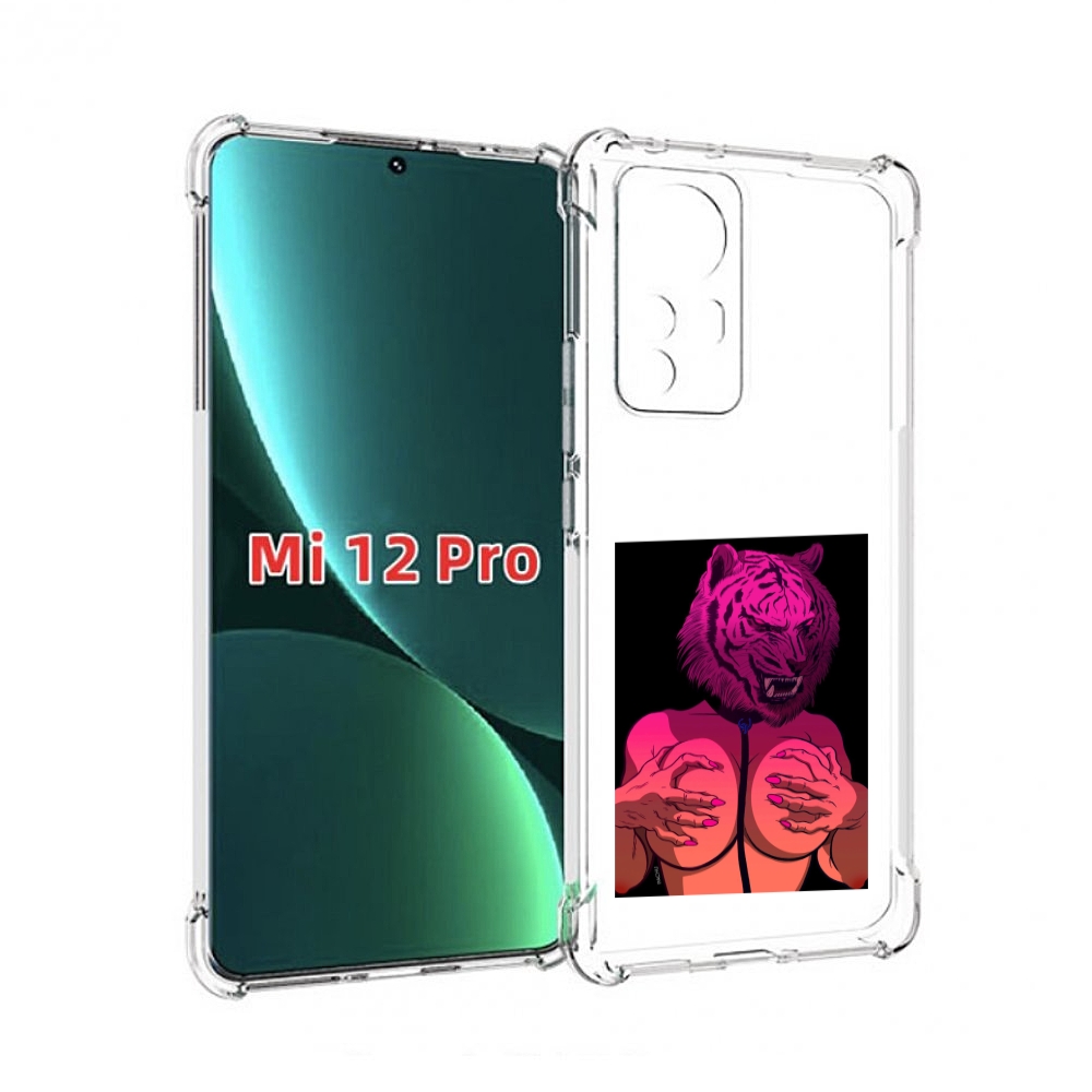 

Чехол MyPads тигр с секретом женский для Xiaomi 12S Pro, Прозрачный, Tocco