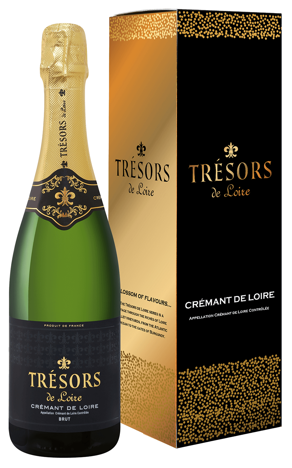 

Игристое вино Tresors de Loire Cremant de Loire AOC Brut Joseph Verdier (gift box)