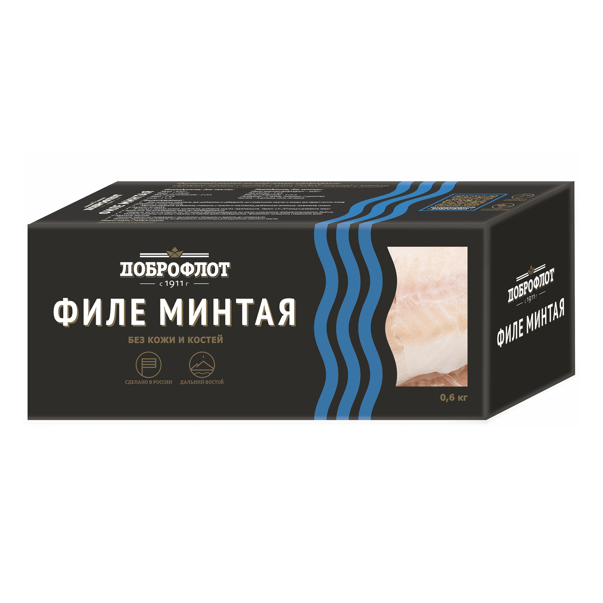 

Минтай Доброфлот замороженный филе 600 г