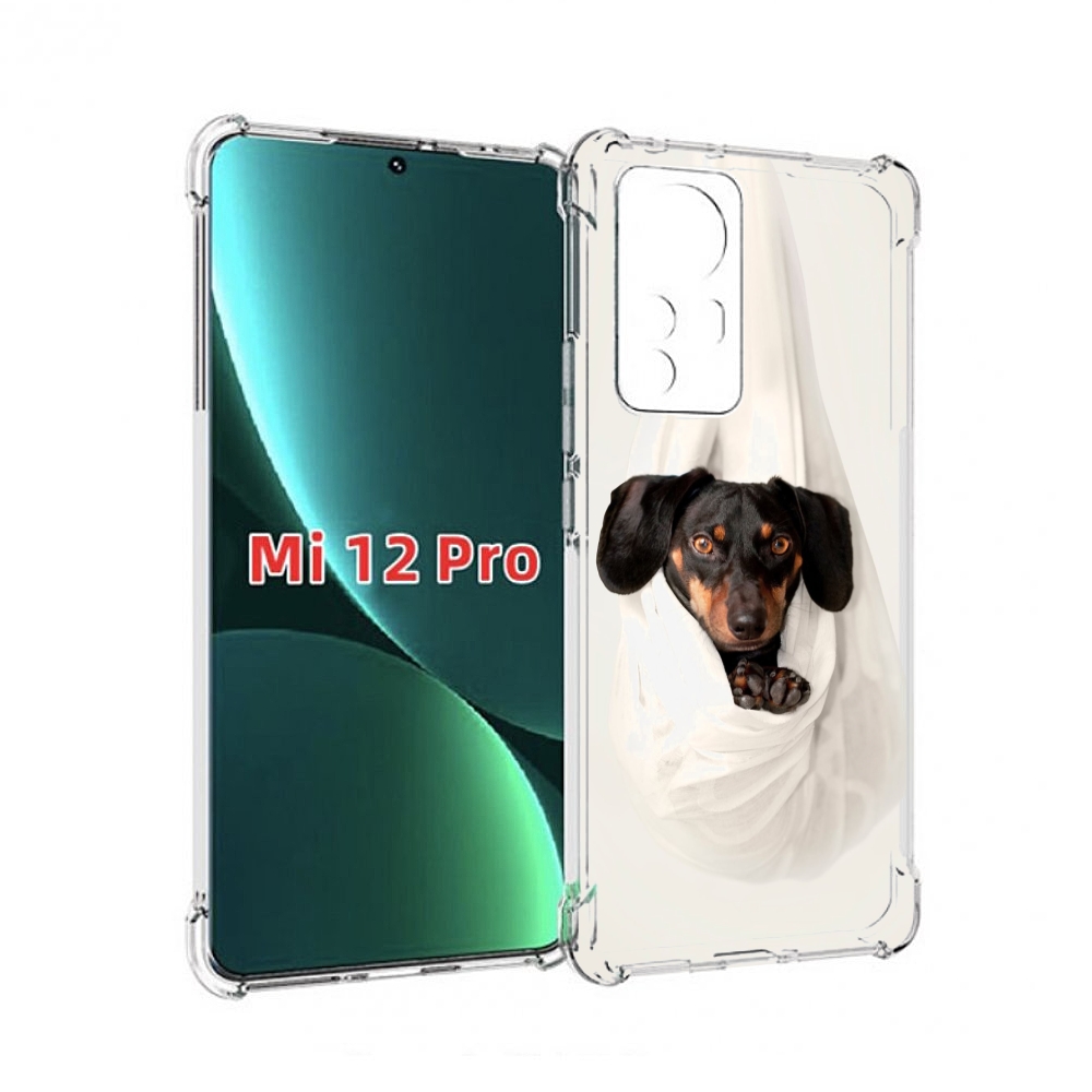 

Чехол MyPads такса собака для Xiaomi 12S Pro, Прозрачный, Tocco