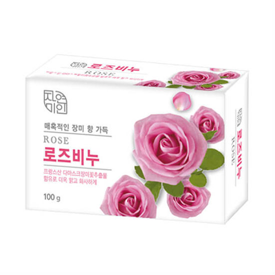 фото Мыло туалетное mukunghwa с экстрактом дамасской розы rose beauty soap 100 г