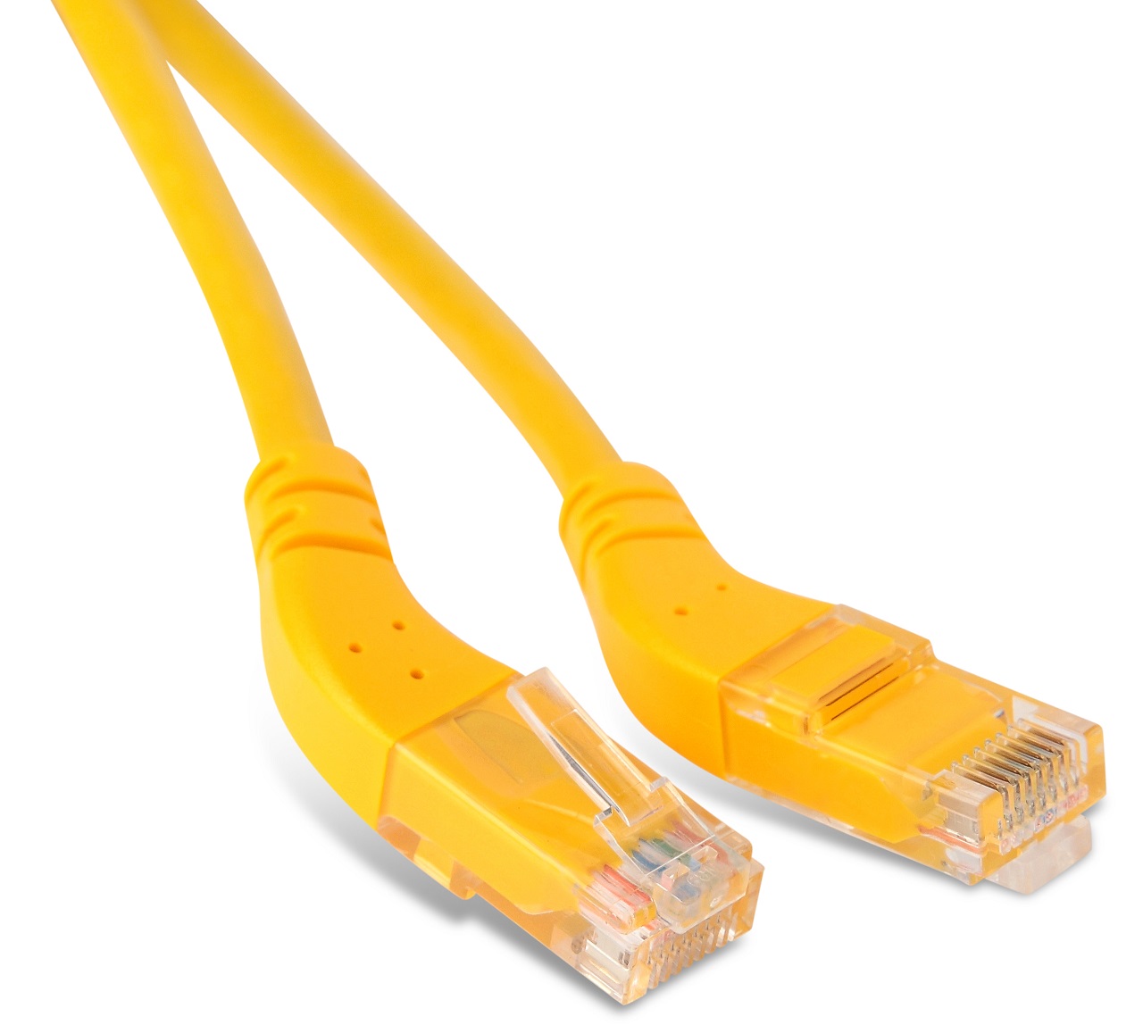 фото Кабель для компьютера hyperline pc-apm-utp-rj45/l45-rj45/r45-c6-1m-lszh-yl