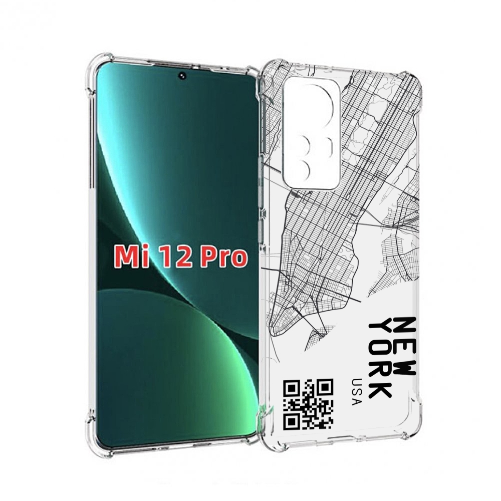 

Чехол MyPads схема-нью-йорк для Xiaomi 12S Pro, Прозрачный, Tocco