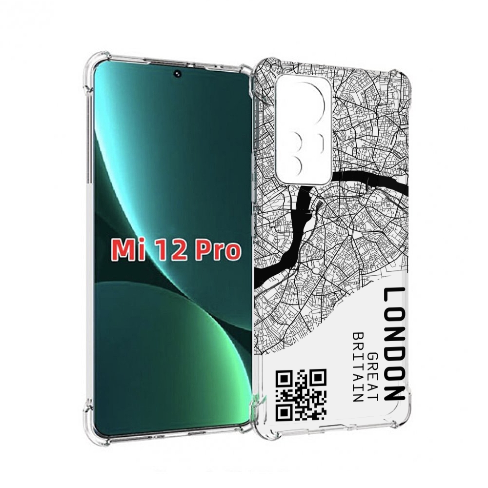 

Чехол MyPads схема-лондон для Xiaomi 12S Pro, Прозрачный, Tocco