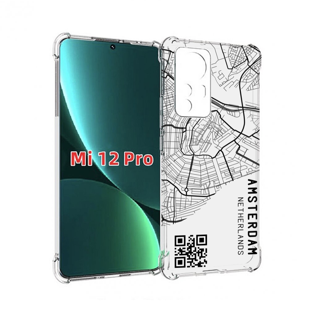

Чехол MyPads схема-амстердам для Xiaomi 12S Pro, Прозрачный, Tocco