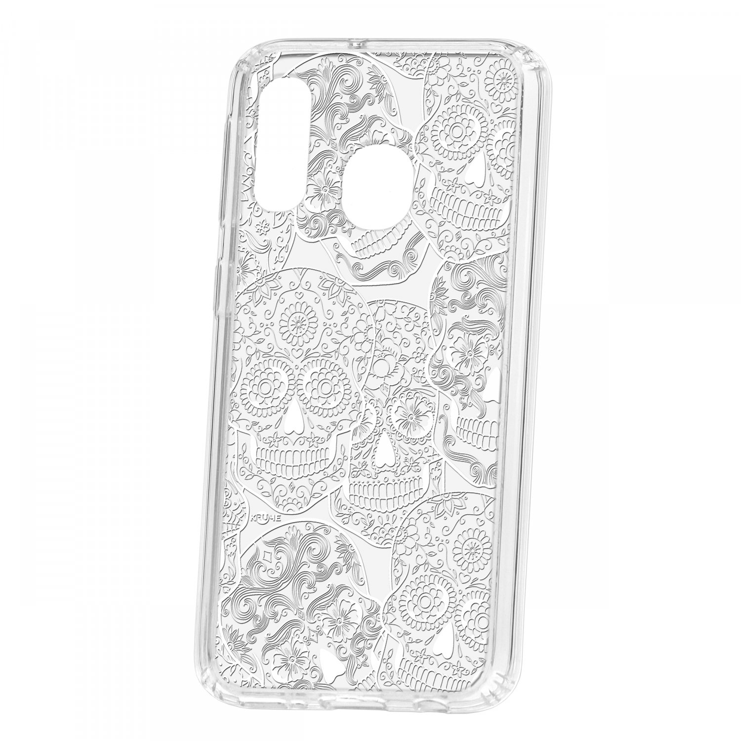 фото Чехол для samsung galaxy a40 2019 кruче print skull white