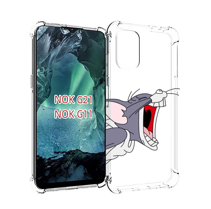 

Чехол Mypads Том-Голодный Для Nokia G11/G21, Прозрачный, Tocco