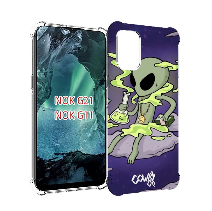 

Чехол Mypads Токсичный Инопланетянин Для Nokia G11/G21, Прозрачный, Tocco