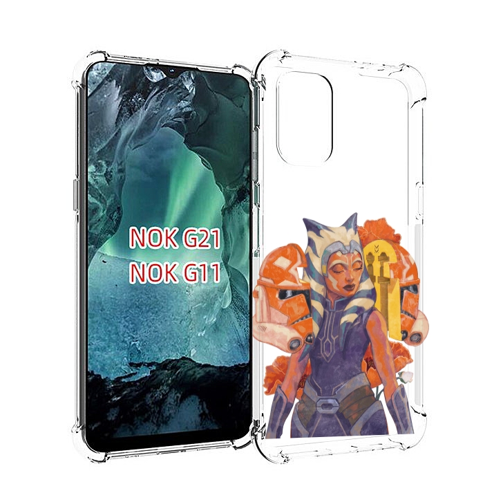 

Чехол Mypads Тогрута-Асока-Тано Для Nokia G11/G21, Прозрачный, Tocco