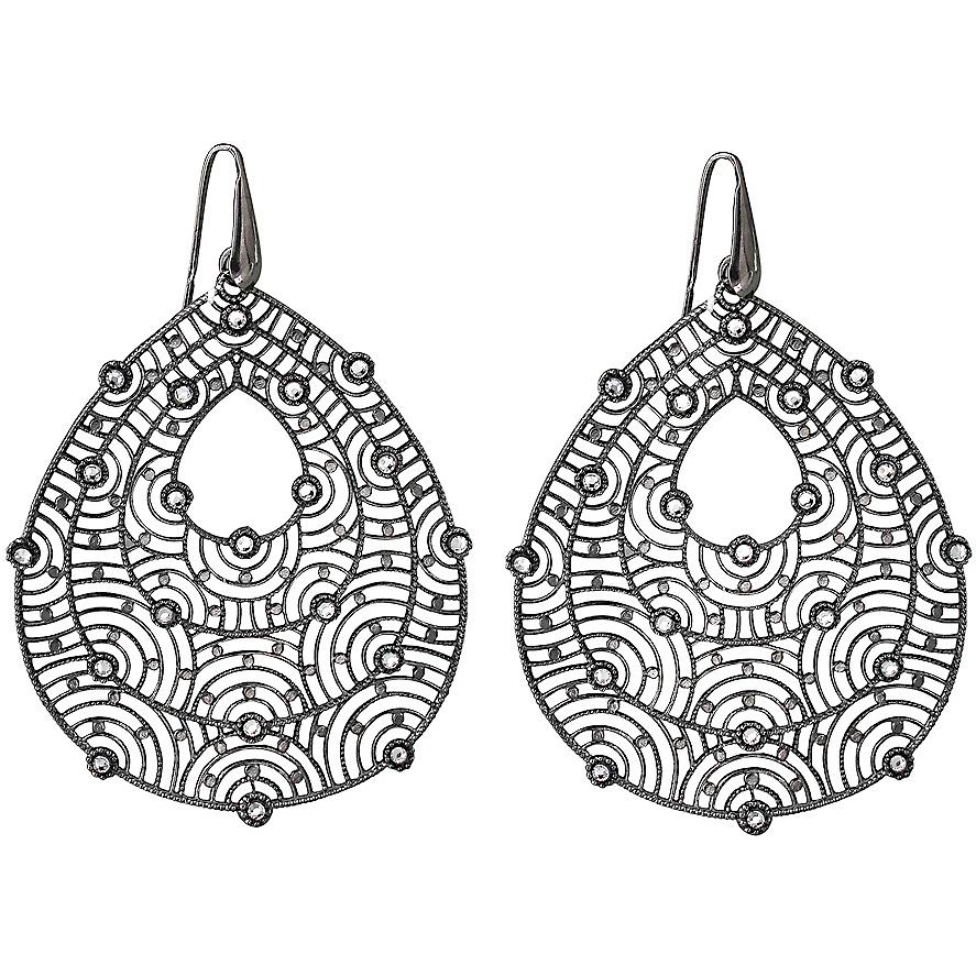 

Серьги женские из серебра Эстет П4С159300Ч, swarovski, П4С159300Ч