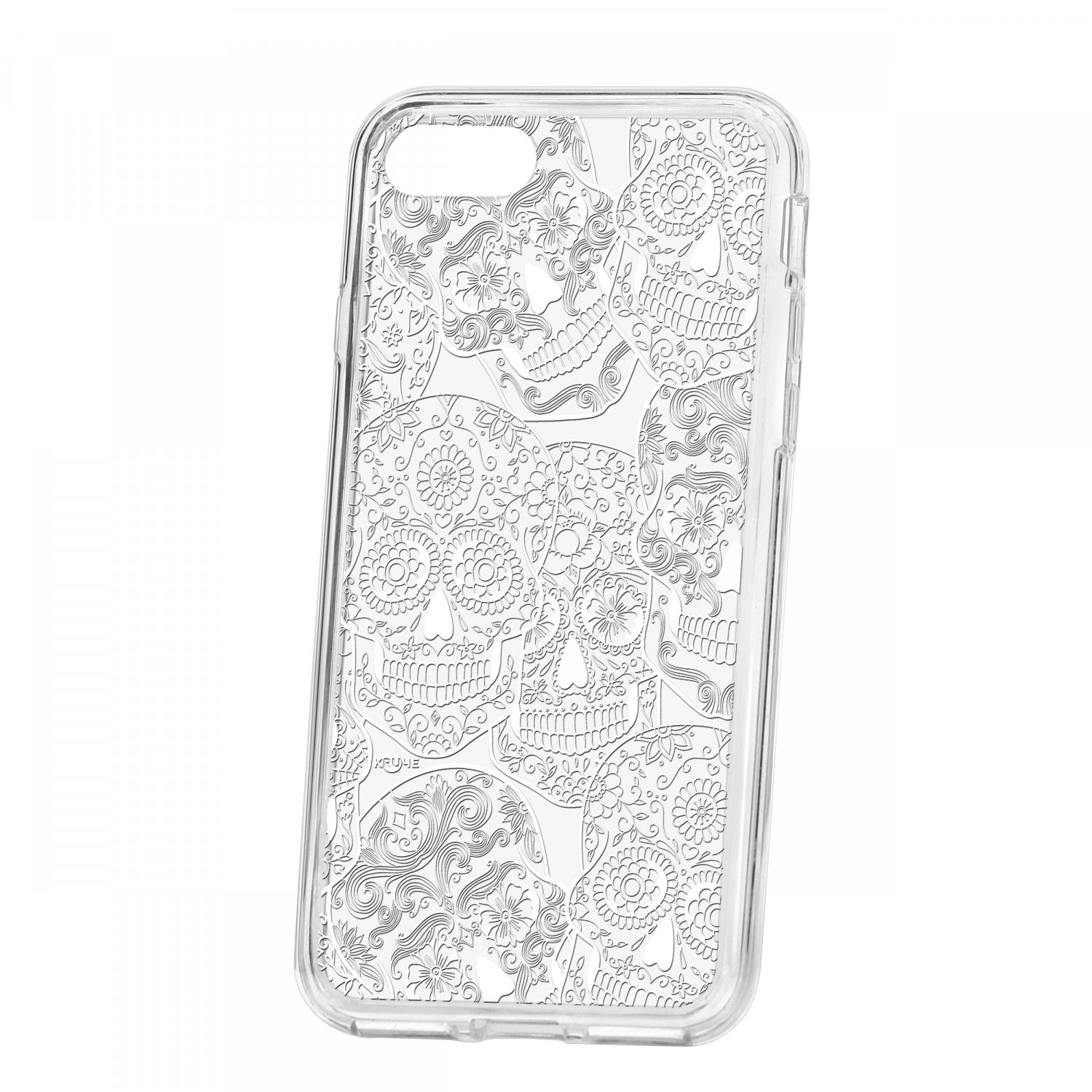 Чехол для Apple iPhone 7 / 8 / SE 2020 КRUЧЕ Print Skull White