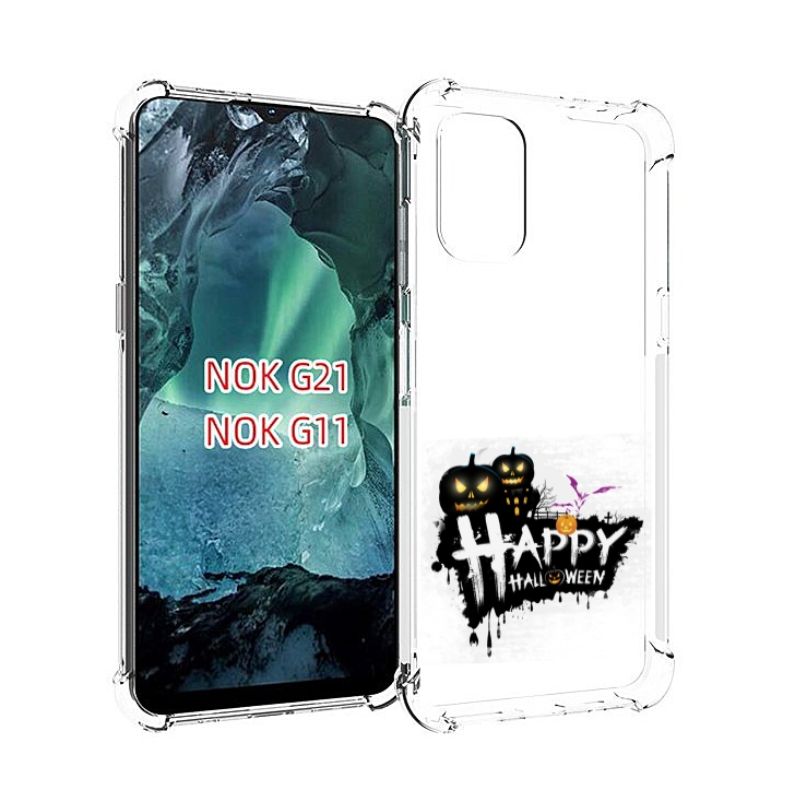 

Чехол Mypads Счастливого Хэллоуина Для Nokia G11/G21, Прозрачный, Tocco