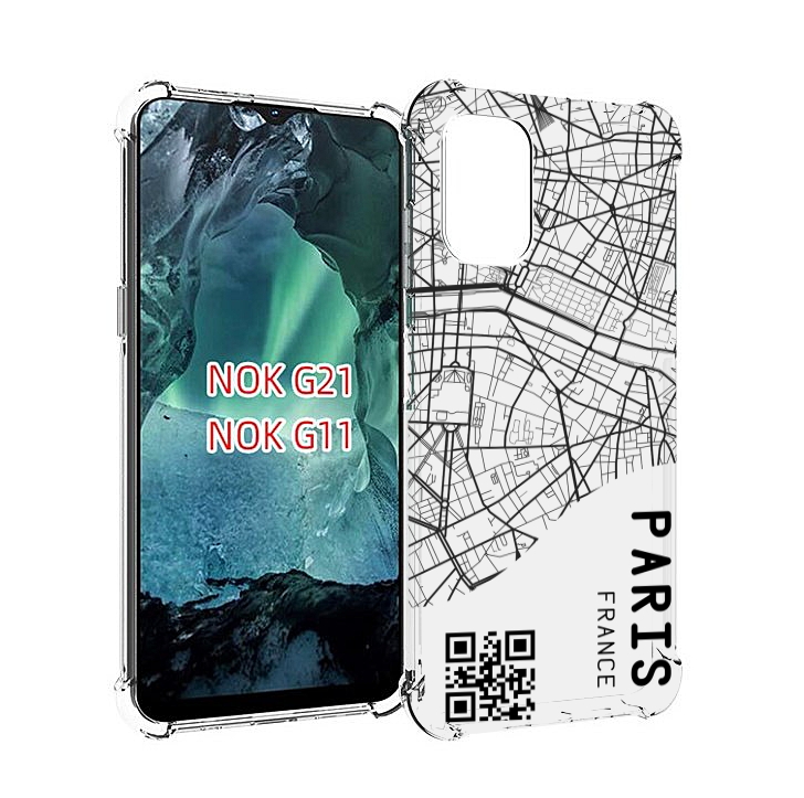 

Чехол Mypads Схема-Париж Для Nokia G11/G21, Прозрачный, Tocco