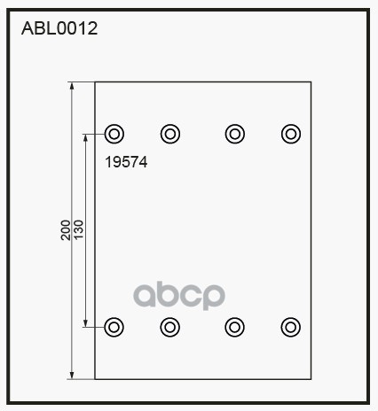 

ALLIED NIPPON Накладки тормозные,комплект 1R / WVA (19574), ABL1012
