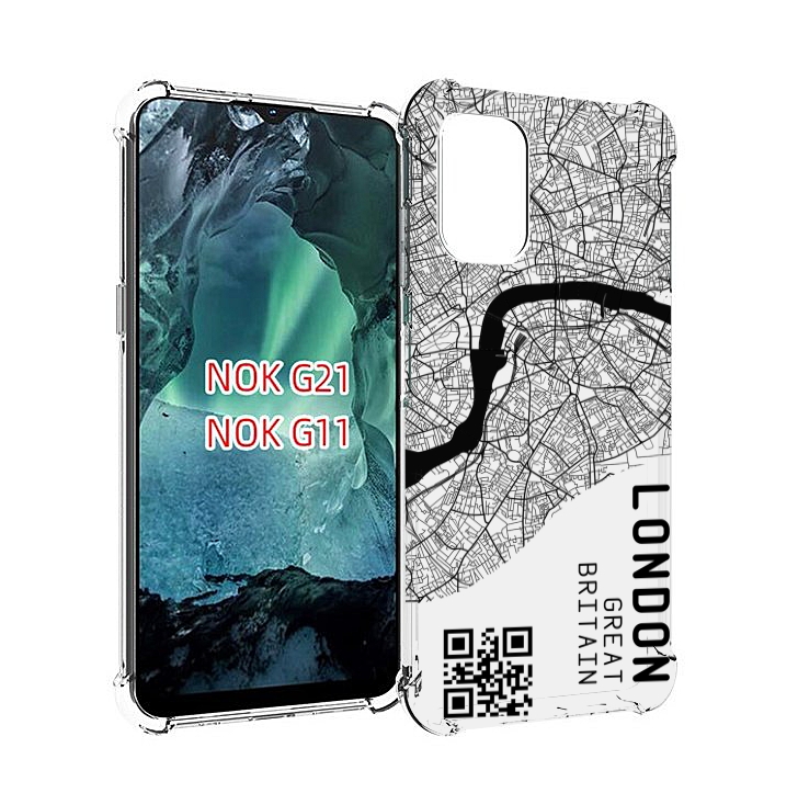 

Чехол MyPads схема-лондон для Nokia G11 / G21, Прозрачный, Tocco