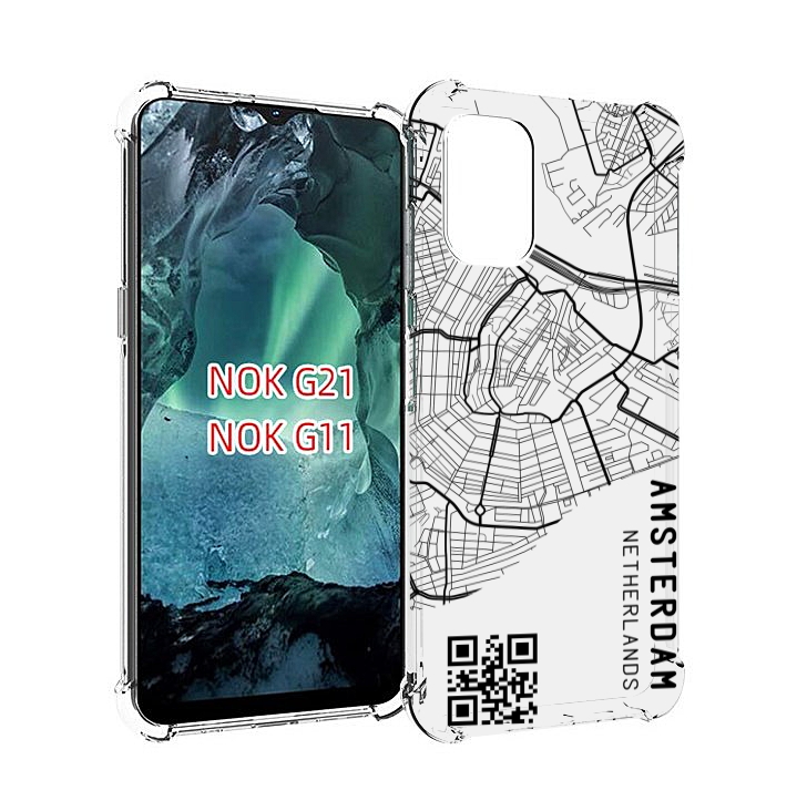 

Чехол Mypads Схема-Амстердам Для Nokia G11/G21, Прозрачный, Tocco